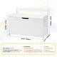 preview thumbnail 20 of 20, Multifunctional Storage Wooden Toy Storage Box with Flip-Top Lid and Safety Hinge Perfect for Any Room