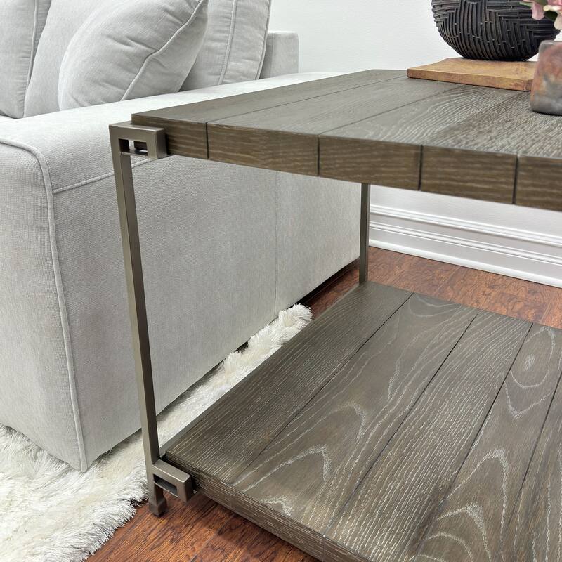 Modern Rectangular 3-piece Table Set with Coffee Table and 2 End Tables for Living Room