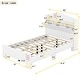preview thumbnail 27 of 34, Wooden Full/Twin Size House Bed with Storage Headboard - Sturdy Plywood and Particle Board Construction, for Kids