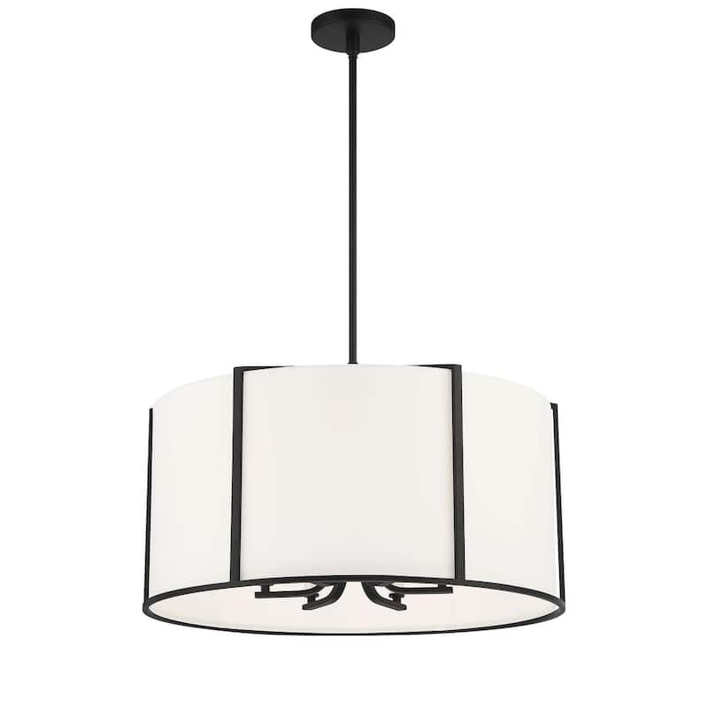 Crystorama Lighting Group CAR-9206 Carlyn 6 Light 24" Wide Pendant