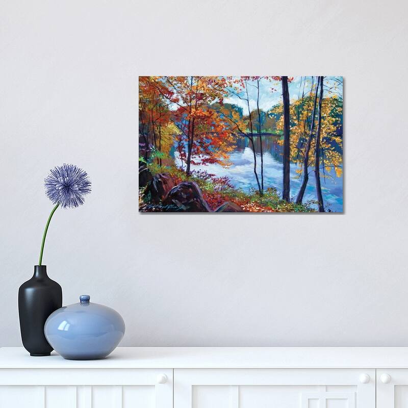 iCanvas "View Across The Lake" by David Lloyd Glover Canvas Print - 12x18x1.5