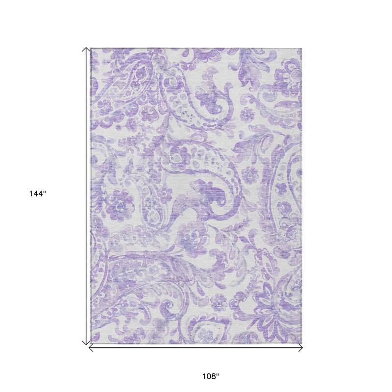 HomeRoots Paisley Transitional Rectangle Outdoor Rug