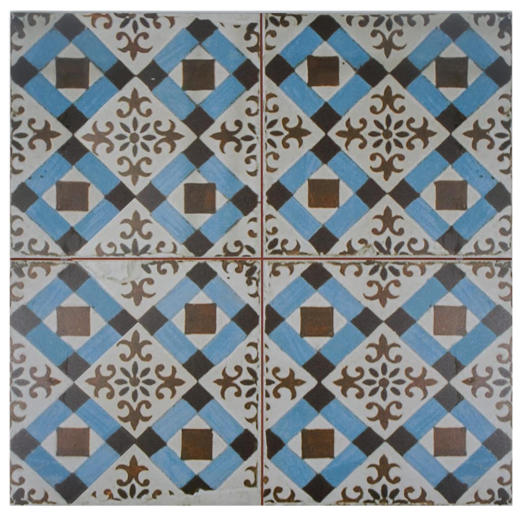 Merola Tile Kings Original Millbasin 17-5/8" x 17-5/8" Ceramic Floor and Wall Tile