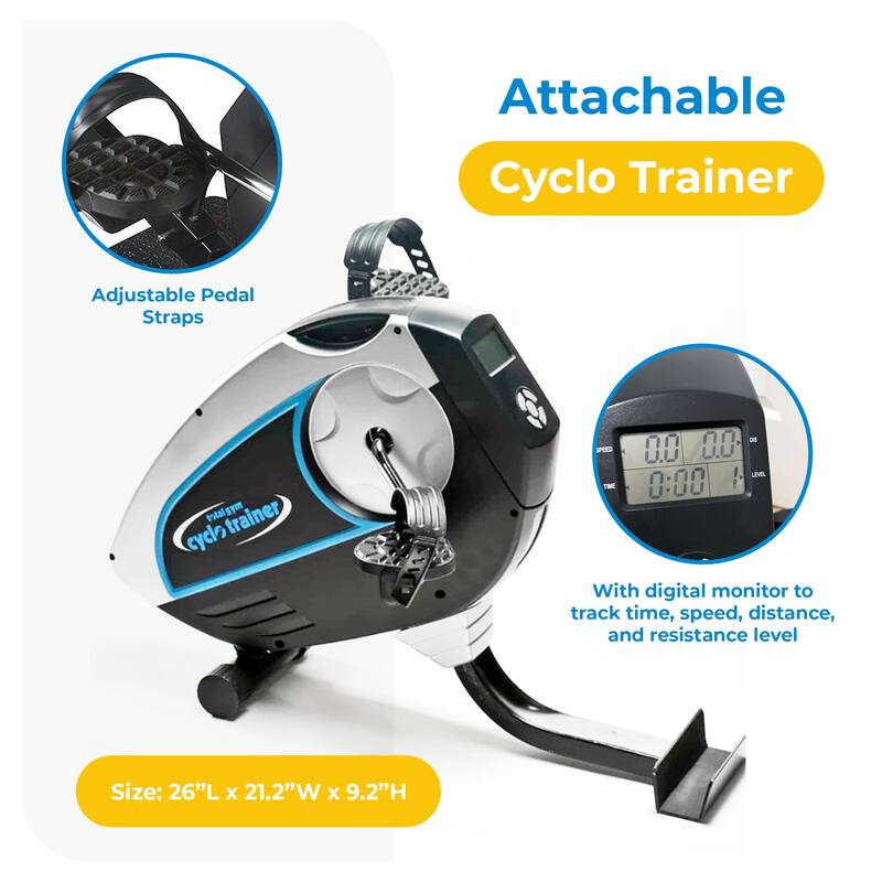 Total Gym Attachable Cyclo Trainer w/ Digital Monitor for Home Workout Machines - 37.9