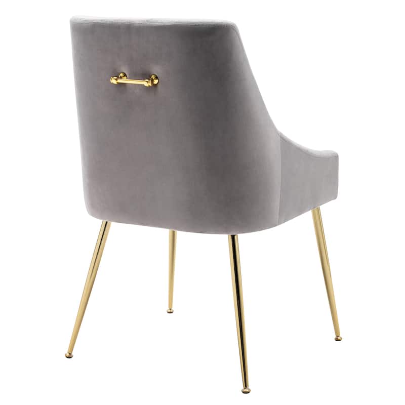 Arcadia Contemporary Velvet Upholstered Accent Chair (Set of 2)