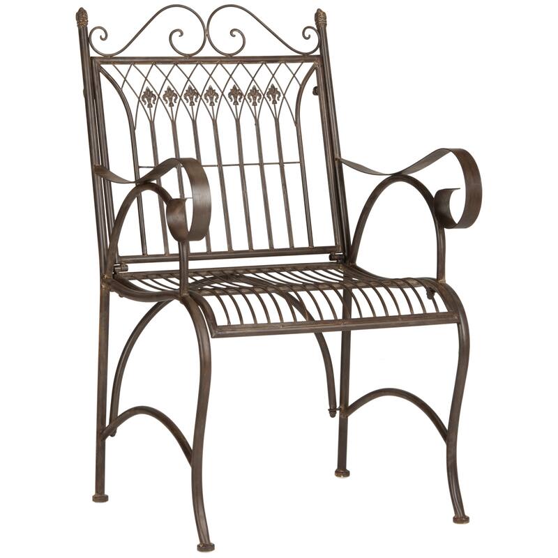SAFAVIEH Outdoor Jalyn Victorian Scroll Iron 4-Piece Patio Set