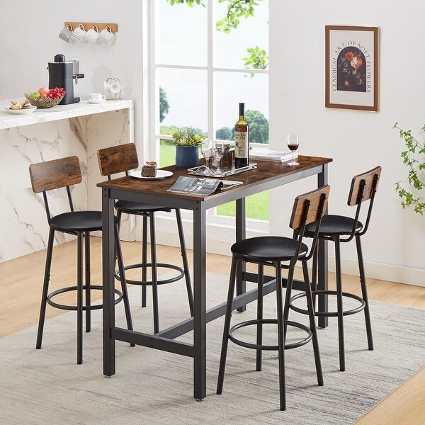 Rustic bar stools set of 4 cheap