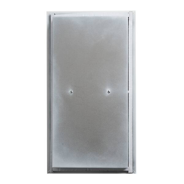 ALFI brand ABTPNC88W White Matte Stainless Steel Recessed Toilet Paper