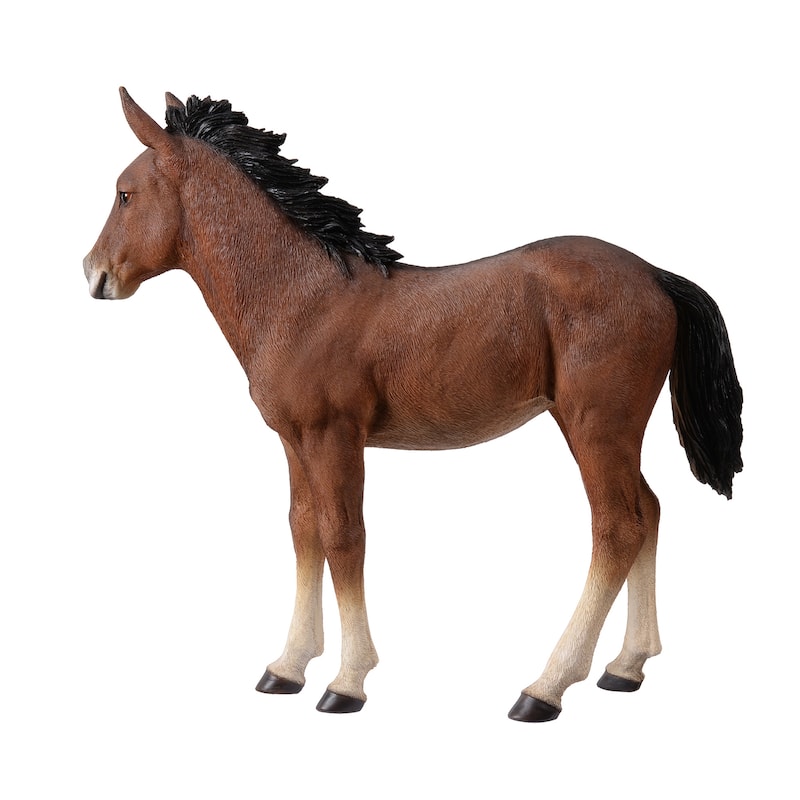 Standing Horse Outdoor Garden Statue - 15"