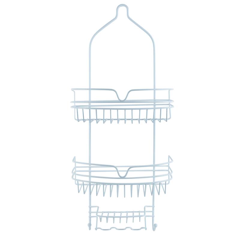 Bath Bliss Round Wire Shower Caddy - 11.02" x 5.31" x 25.98"