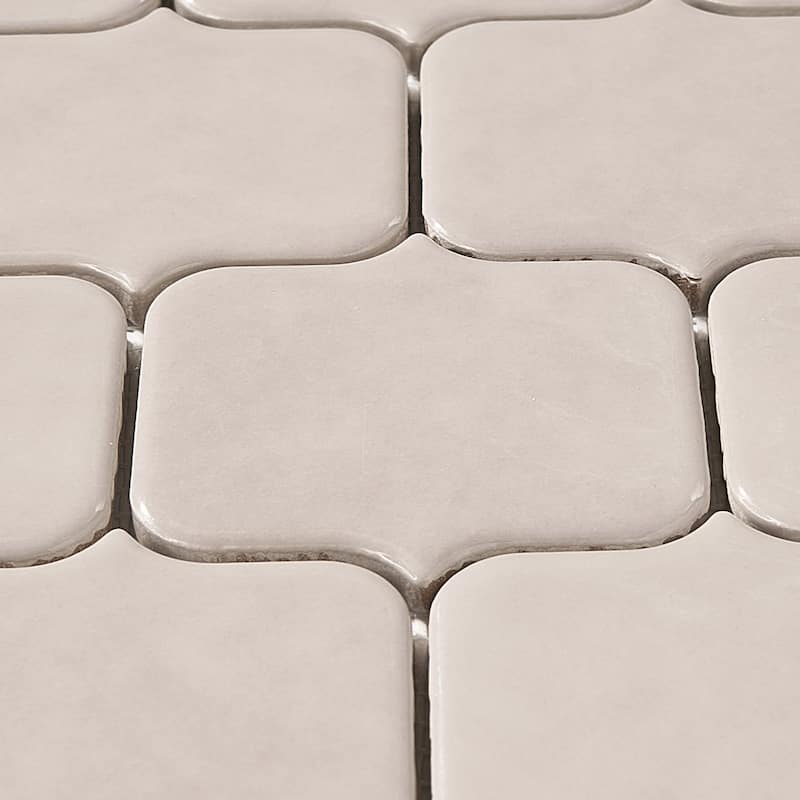 Modern Arabesque Glossy Porcelain Mosaic Tile