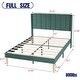preview thumbnail 83 of 88, AUFANK Upholstered Platform Bed Frame with Headboard Wooden Slats Support