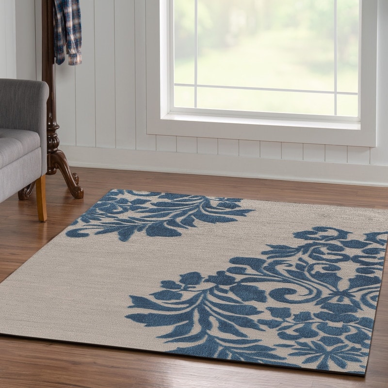 Hand-Tufted Trio Floral Rug Collection
