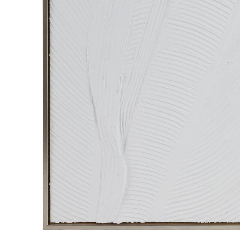 Glass Wall Art Textured Decor Home Living (Set of 3) - 16x48" Gold