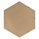 preview thumbnail 7 of 16, Kate and Laurel Rhodes 6-Sided Hexagon Wall Mirror - 30.75x34.75