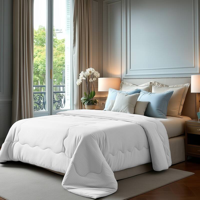 Deconovo PCM Cooling Comforter Textured Blanket 1 PC