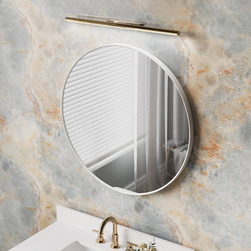 Modern Bathroom Wall Mounted Anodized Aluminum Framed Wall Vanity Mirror