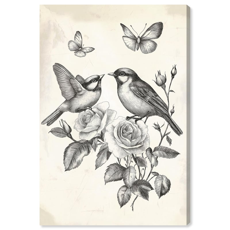 Perched Pair II Canvas by Art Remedy, Gallery Wrapped - 24" x 36"