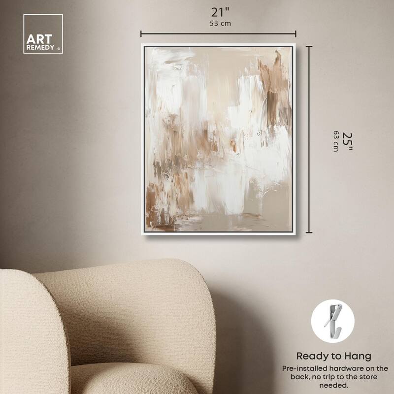Latte Layers I Canvas by Art Remedy