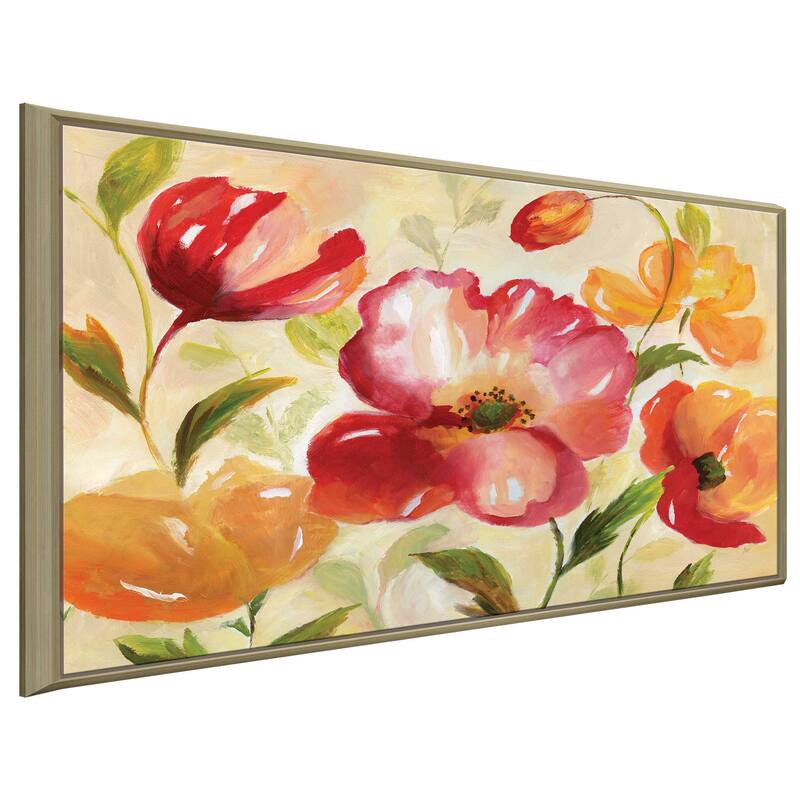 "Jardin Rouge" by Nan Print on Floating Canvas