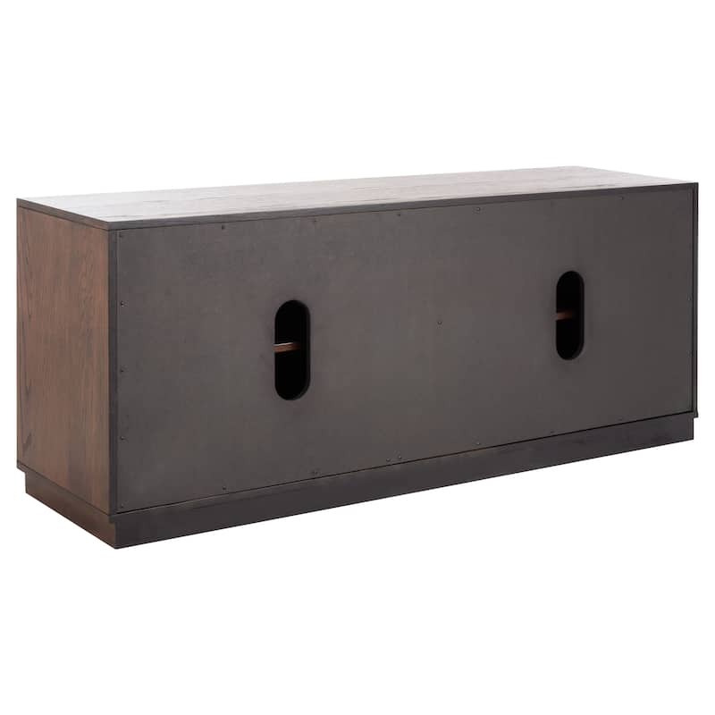 SAFAVIEH Couture Amadea 4 Door Media Stand - 58 In W x 17 In D x 24 In H - 58Wx24Dx17H