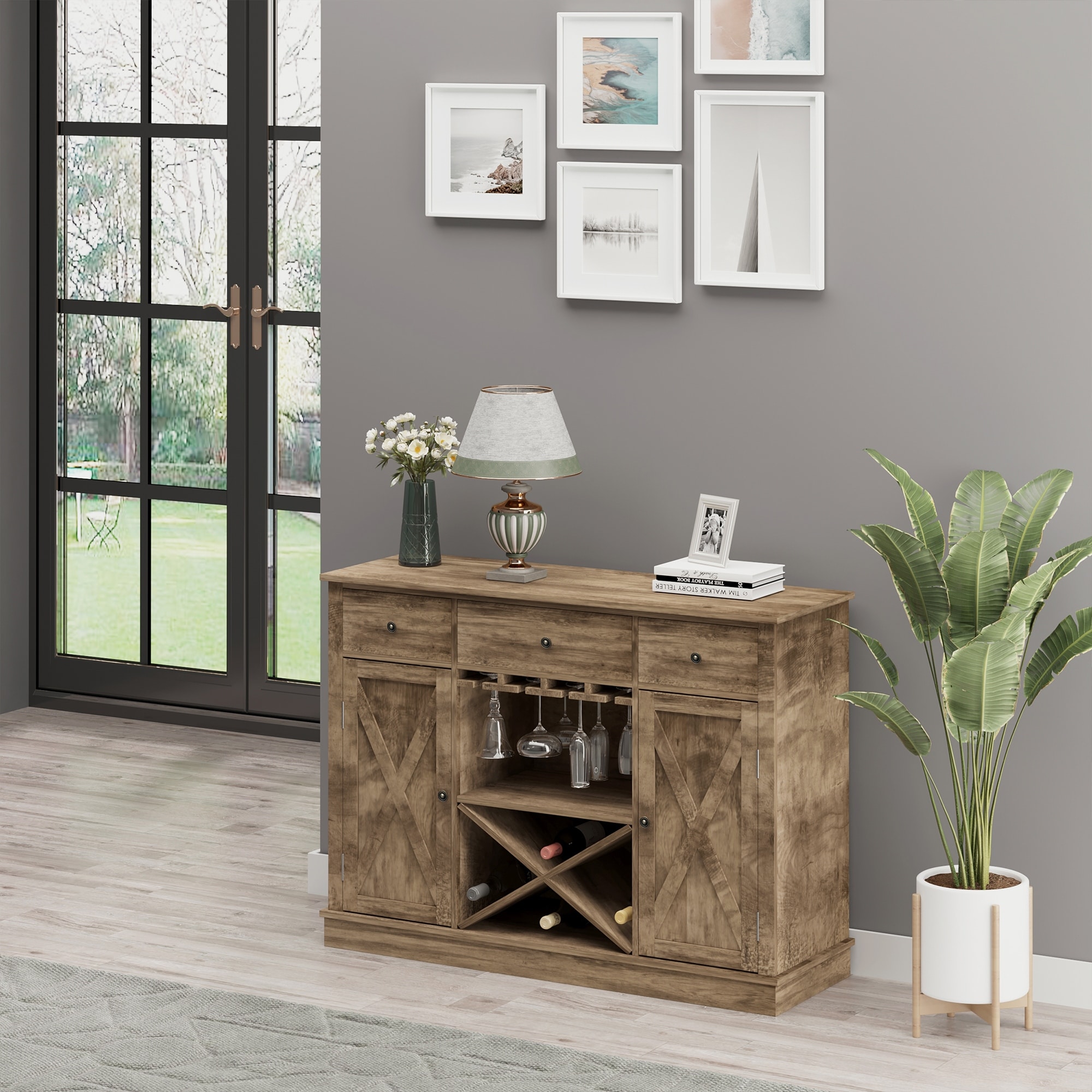 https://ak1.ostkcdn.com/images/products/is/images/direct/12246840adcb316b700da71bdecd8ed2ac51908e/HOMCOM-Farmhouse-Sideboard-Buffet-Table-Storage-Cabinet-with-3-Drawers%2C-X-Shaped-Wine-Rack%2C-Stemware-Holder%2C-%26-Cabinets.jpg