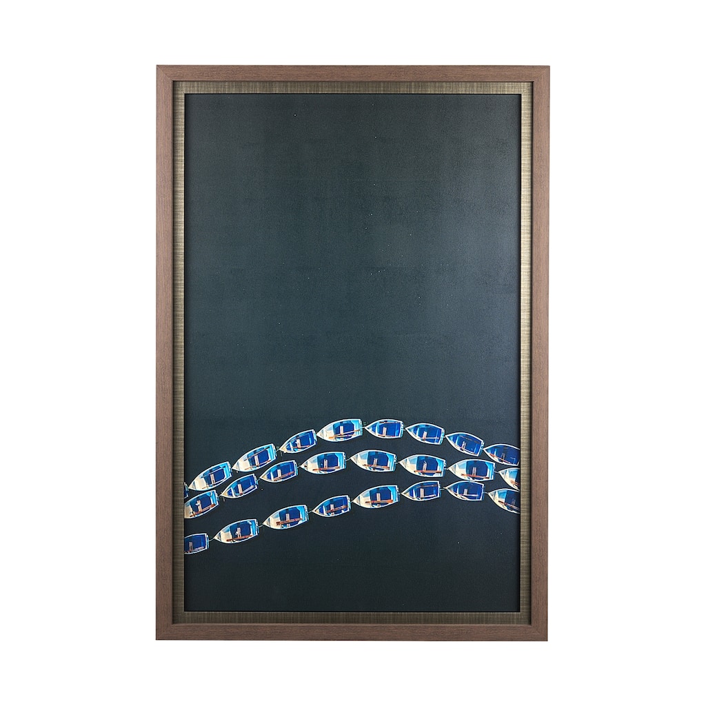 Sitting Boats Framed Art Print