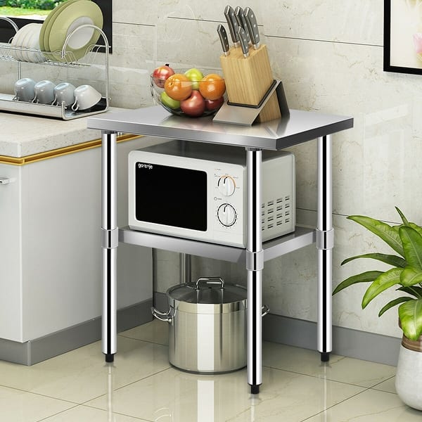 Shop Costway 24 X 30 Stainless Steel Work Prep Table