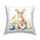 preview thumbnail 1 of 5, Stupell Easter Bunny & Eggs Decorative Printed Throw Pillow Design by Andrea Haase