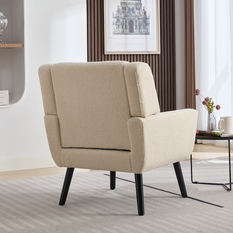 Teddy Accent Chair with Wood Legs