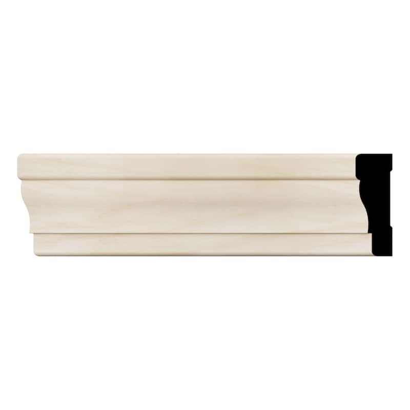 WM356: 11/16-in D x 2-1/4-in W x 96-in L Americraft Solid Hardwood Stain Grade Colonial Casing Moulding - Poplar