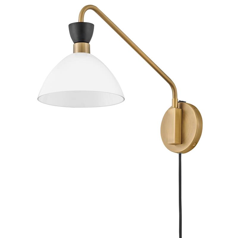 Lark 83250-CO Simon 14" Tall Hardwired or Plug-In Wall Sconce with