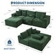 preview thumbnail 18 of 54, 109'' Corduroy Modular Sectional Sofa with Chaise