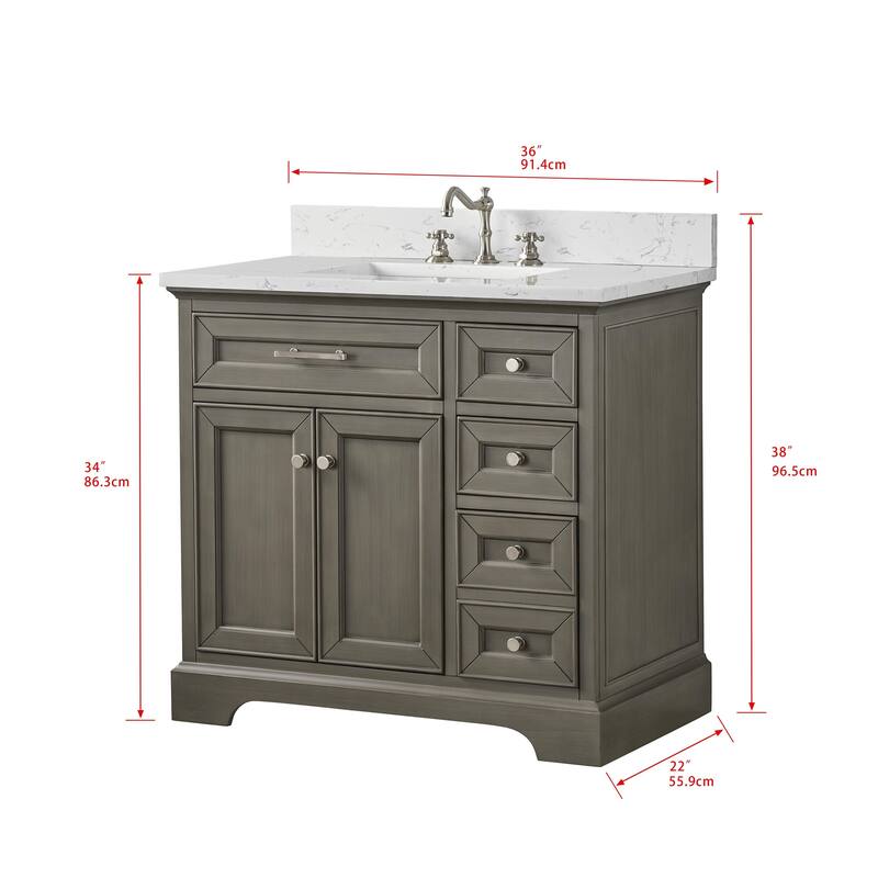 Sudio Design Thompson 36" Bathroom Vanity