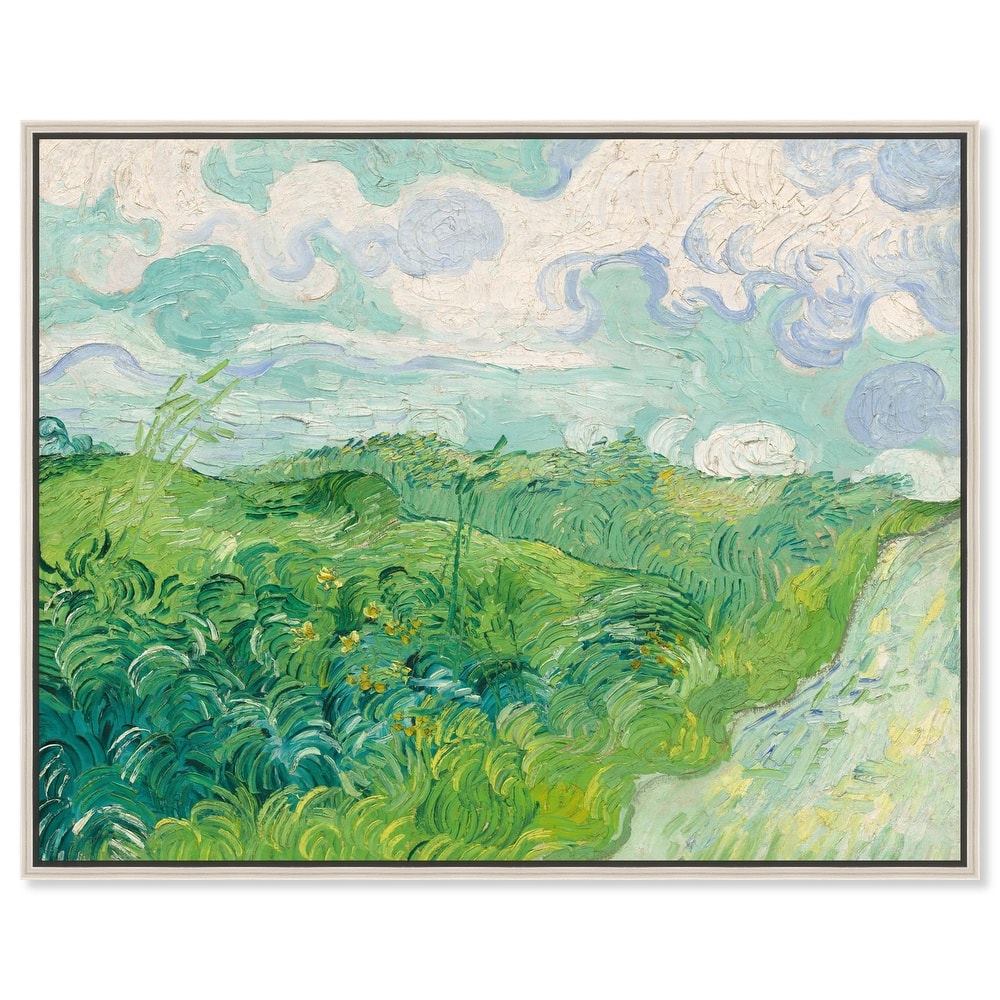 Green Wheat Fields Canvas by Art Remedy
