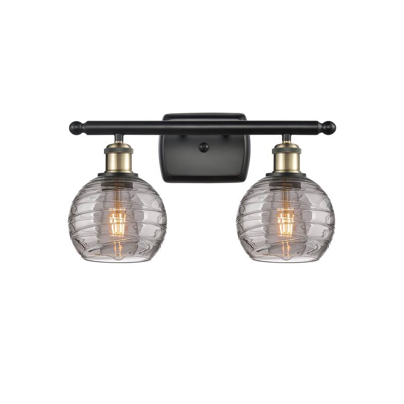 Innovations Lighting 516-2W-10-16 Athens Deco Swirl Vanity Athens Deco