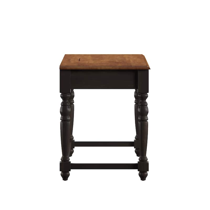 Oaklyn Antique 1-drawer Desk with Charging Station by iNSPIRE Q Classic