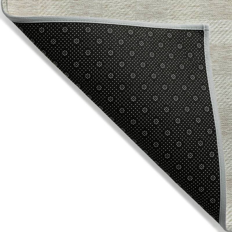 Machine Washable Indoor/ Outdoor Chantille Plaid Stripe Rug