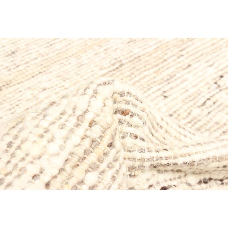 ECARPETGALLERY Braid weave Sienna Tan Wool Rug - 5'3 x 7'11