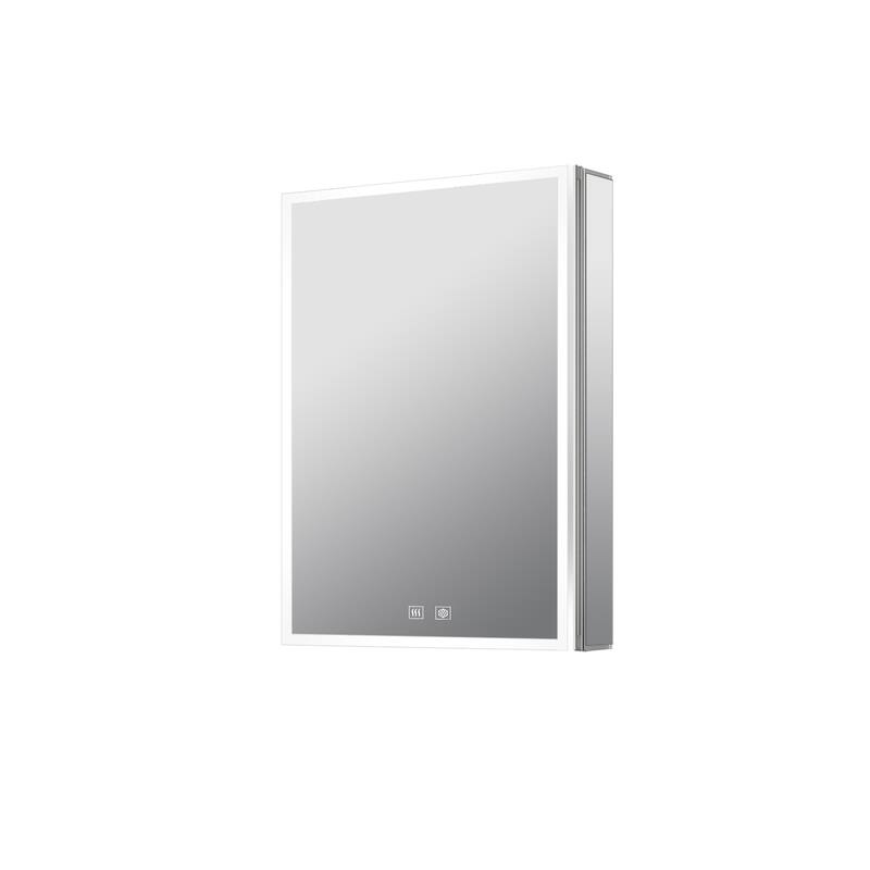 Mesa Surface-Mount LED Mirror Medicine Cabinet with Defogger