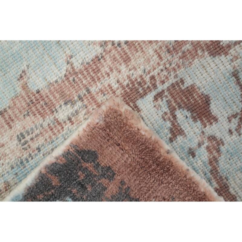Hand Knotted Oriental Viscose Silk Carpet Modern Abstract Multi-Colored Abstract Area Rug - 4' 0'' X 2' 0''