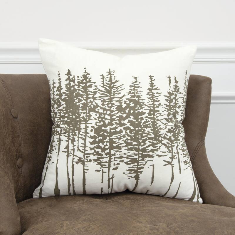 Rizzy Home Urban Tree Design Throw Pillow