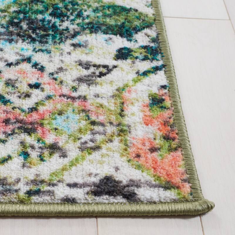 SAFAVIEH Paint Brush Machine Washable Slip Resistant Elvezia Rug