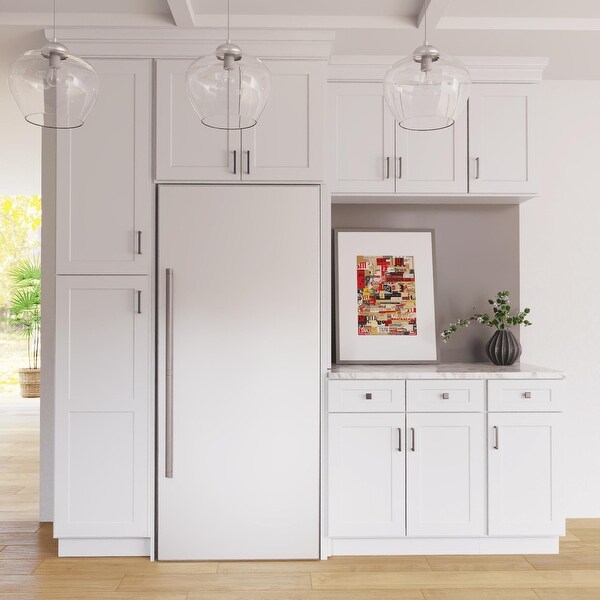 マル部屋 HOMLUX 96-in. Shaker White Ready to Assemble Utility
