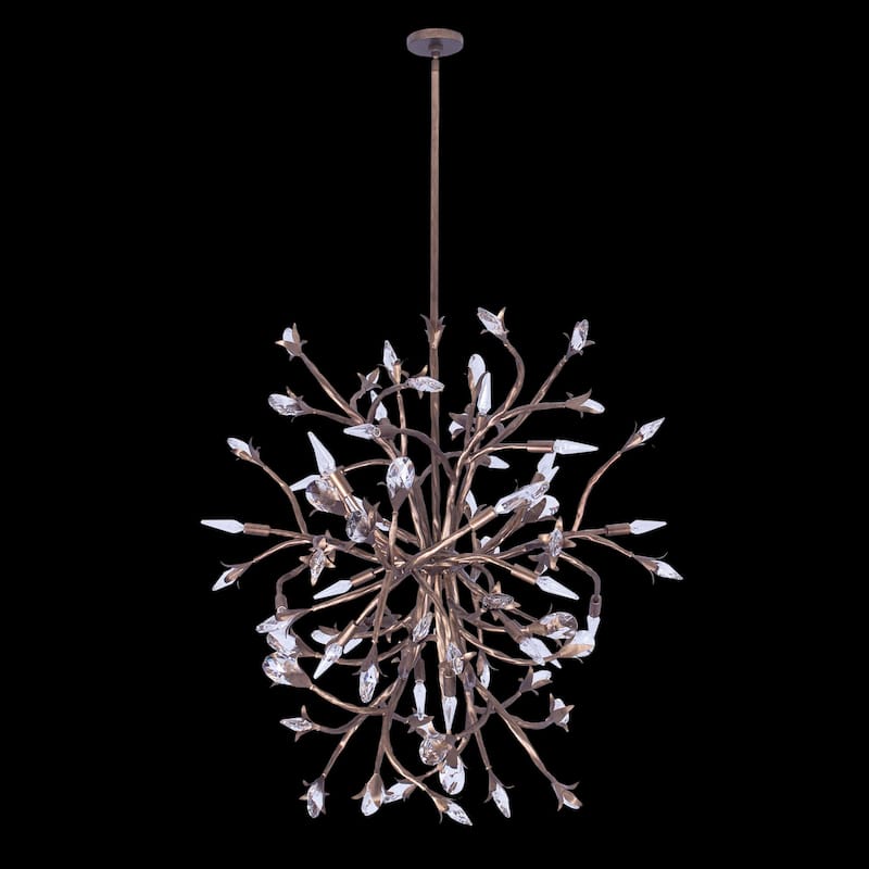 Allegri 041450-FR001 Fiore 16 Light 34" Wide Crystal Abstract