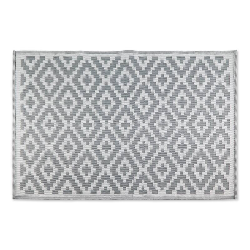 DII Black and White Mesa Outdoor Rug 4x6 Ft Bed Bath & Beyond 35319013