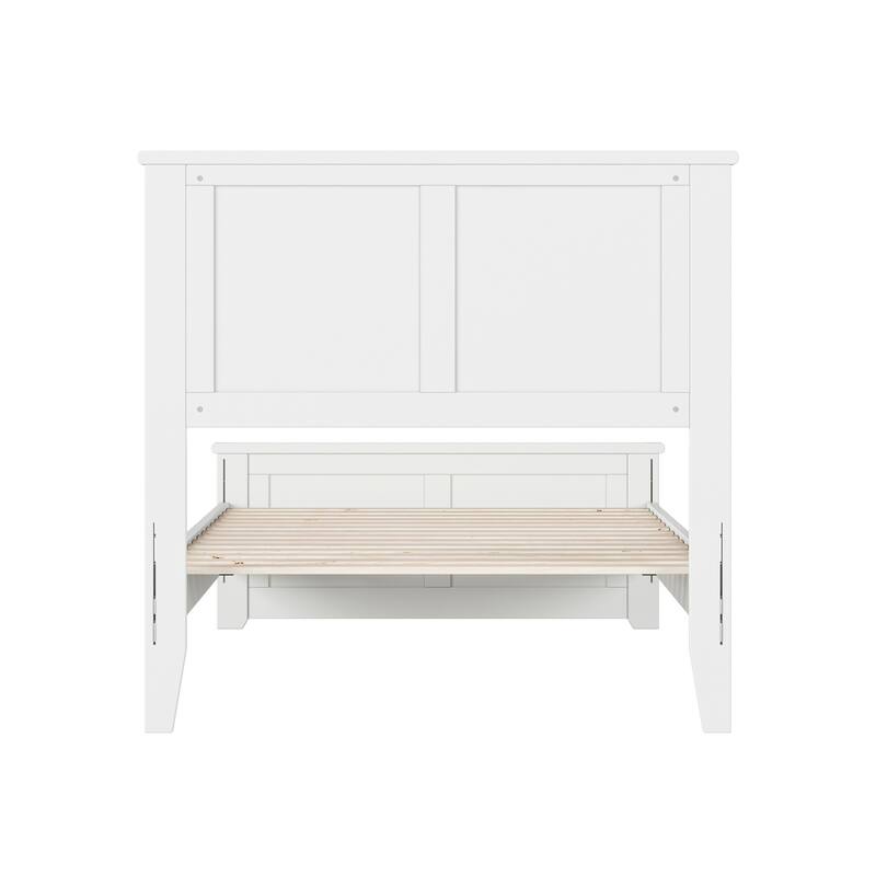 Charlotte Solid Wood Low Profile Platform Bed with Matching Footboard