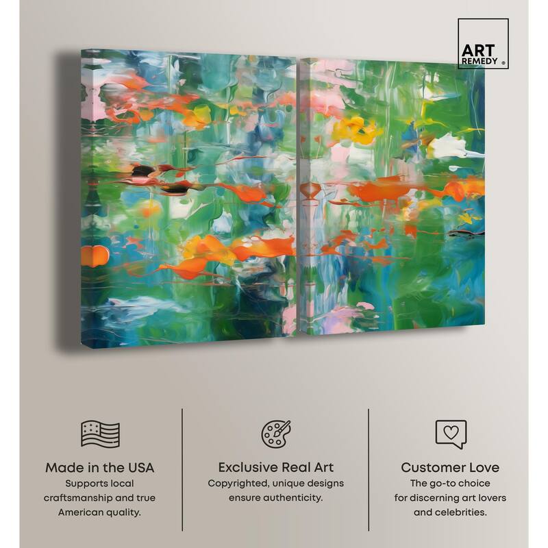 Jungle Serenade Canvas Set of 2 by Art Remedy, Gallery Wrapped