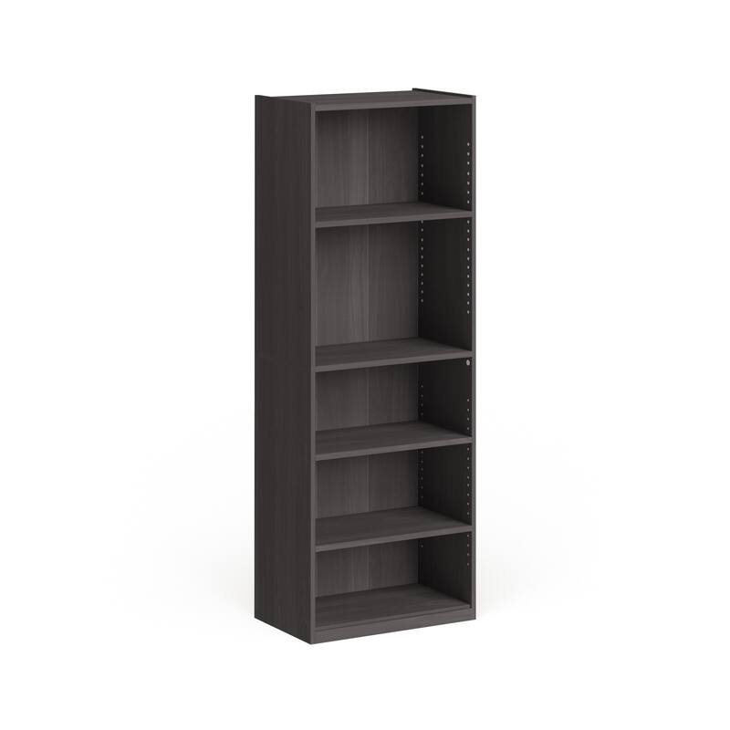 Porch & Den Astor Adjustable Shelf Bookcase - Espresso - 5