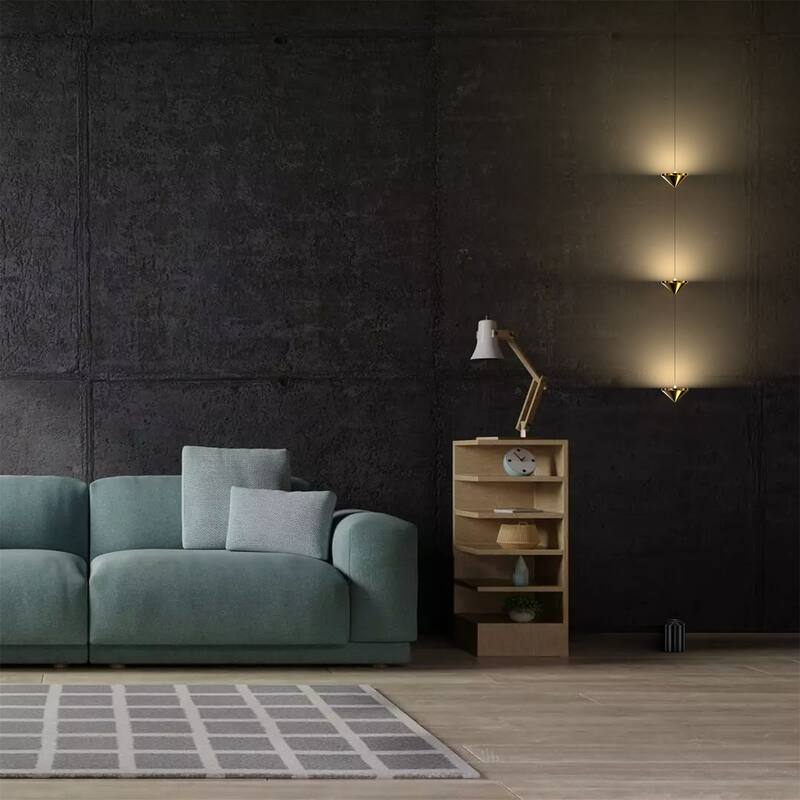 3-Head Flexible Floor Lamp LED Floor Light - Brass